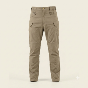 Pantalones tácticos finas elásticos Caqui