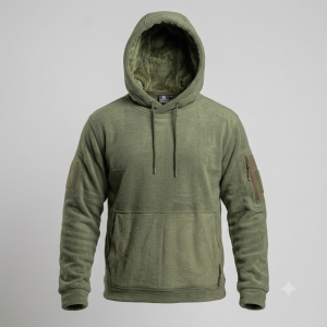 Sudadera de forro polar verde