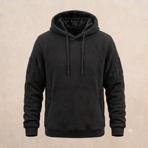 Sudadera de forro polar negra