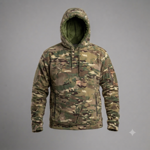 Sudadera de forro polar camuflaje