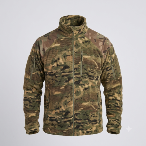 Chaqueta forro polar panal camuflaje