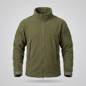 Chaqueta forro polar verde