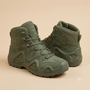 Botas de montaña color verde