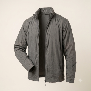 Chaqueta cortavientos gris