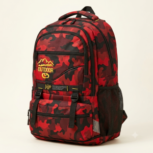 Mochila táctica camuflaje rojo