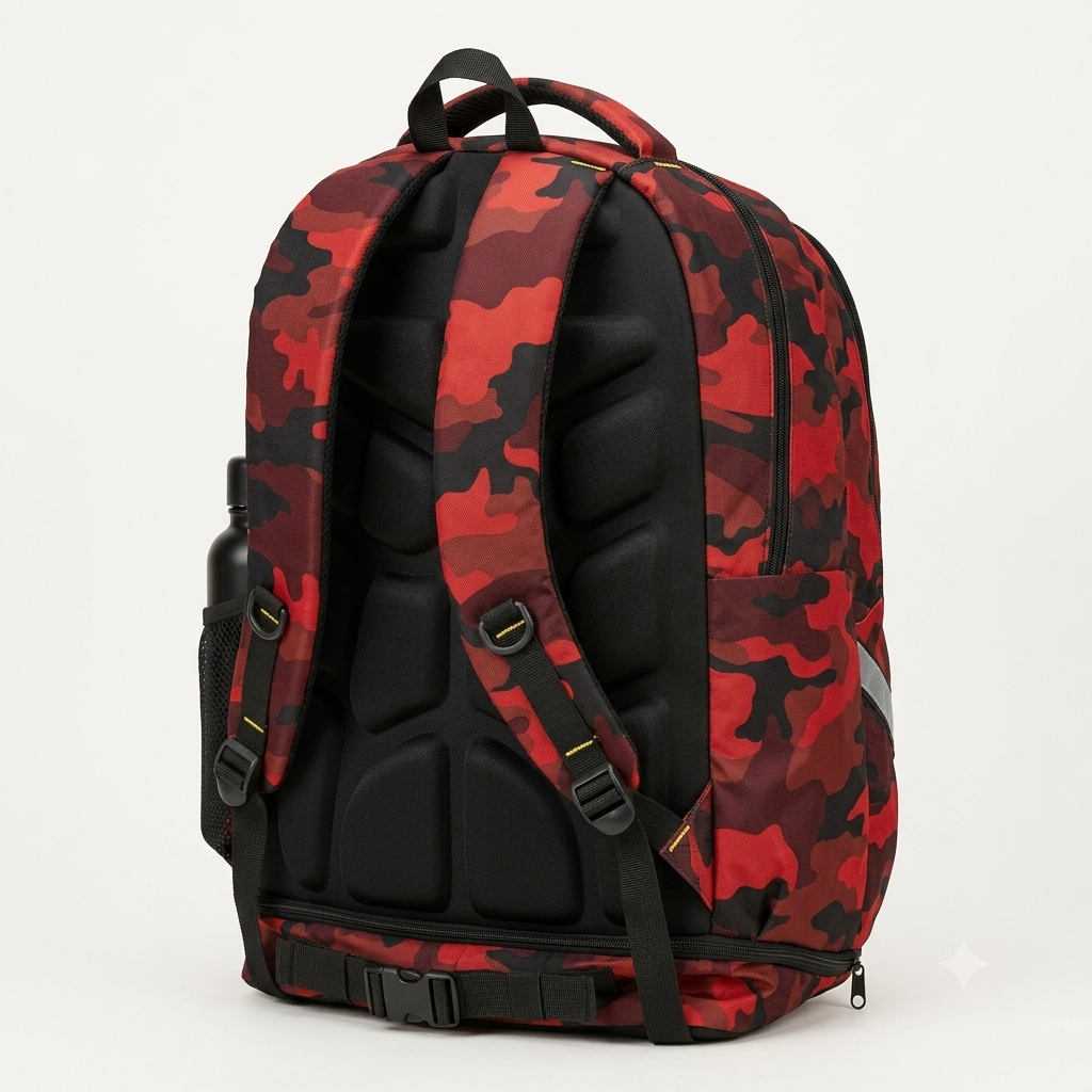 Mochila táctica camuflaje rojo - Imagen 2