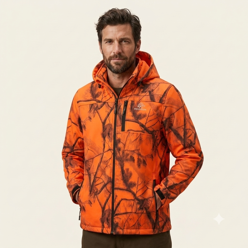 Chaqueta de hombre Softshell Naranja - Imagen 3
