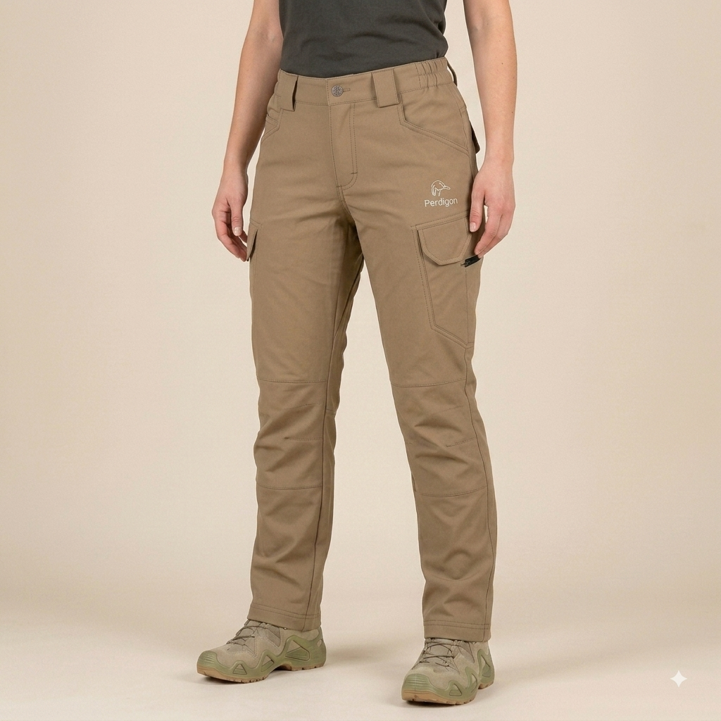 Pantalones tácticos elásticos caqui - Imagen 4