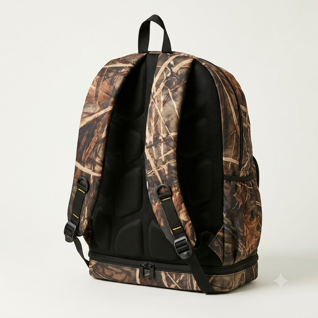 Mochila táctica camuflaje Caña marron - Imagen 2