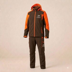 Conjunto Softshell marron naranja