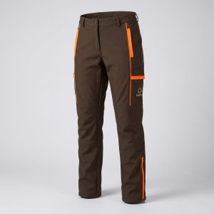 Pantalones Softshell marrón naranja
