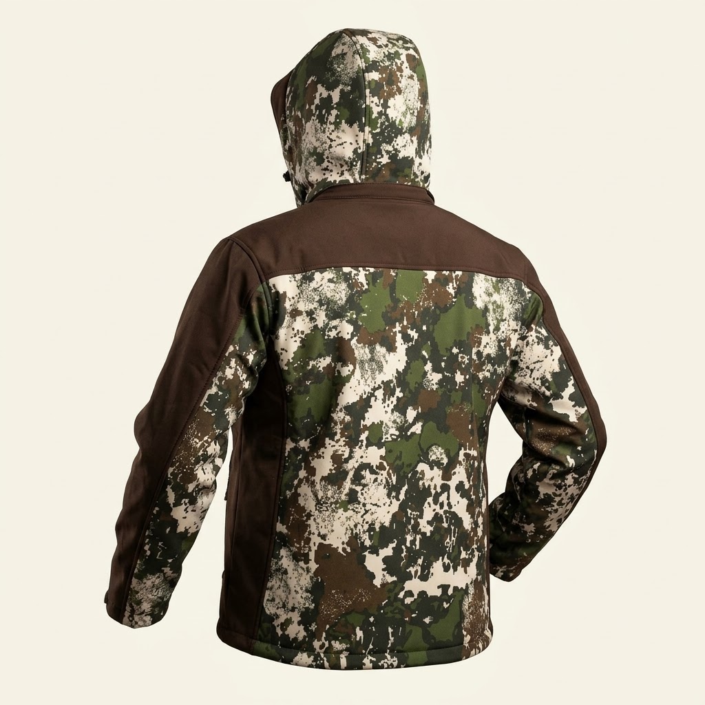 Chaqueta Softshell marrón camuflaje - Imagen 2